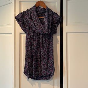 100% Silk Anthropologie Blouse- Perfect for Fall